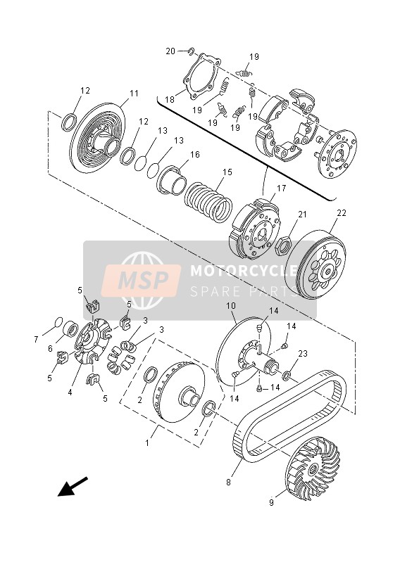 9017036X0300, Nut, Yamaha, 1